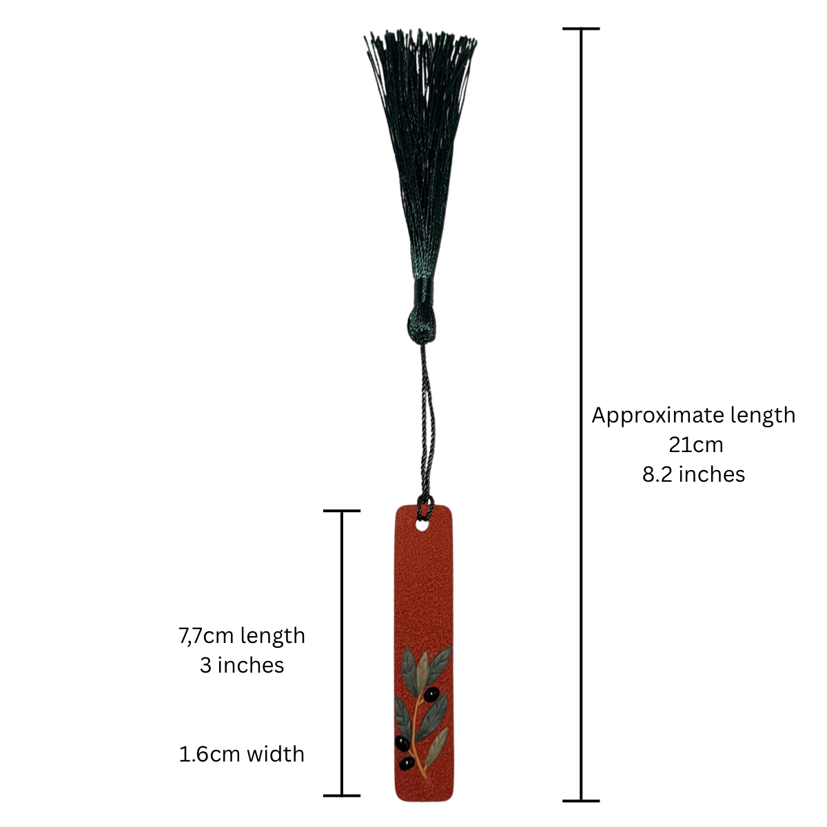 Black olive bookmark A