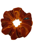 Jaffa rusty velvet scrunchie